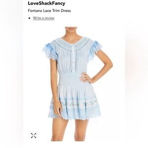 loveshackfancy fontana lace trim dress